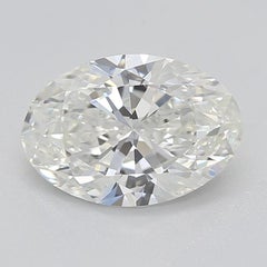 GIA 0.9 Carat Oval Cluster Trellis Solitaire 18K White Gold Diamond Ring