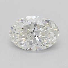 GIA 0.9 Carat Oval Cluster Trellis Solitaire 18K Yellow Gold Diamond Ring
