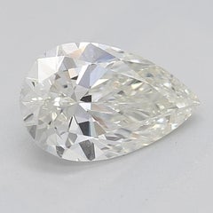 GIA 0.9 Carat Pear Curved Bypass Leaf & Vine  Diamond Ring
