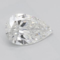 GIA 0.90ct Pear Solitaire Double Prong Cathedral  Diamond Ring
