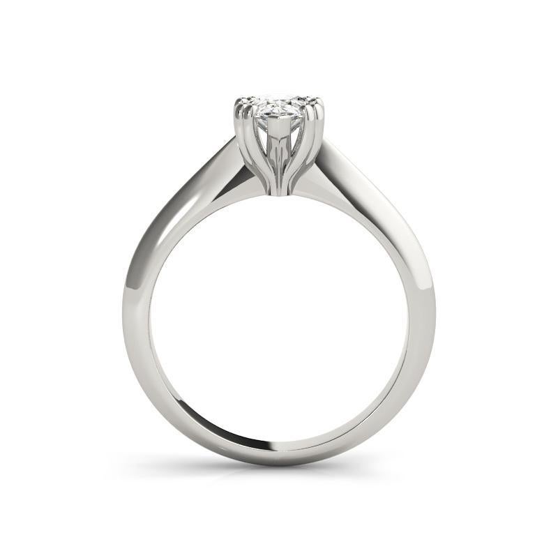 De las mujeres GIA 0.90ct Solitario Pera Doble Garra Catedral  Anillo de diamantes en venta