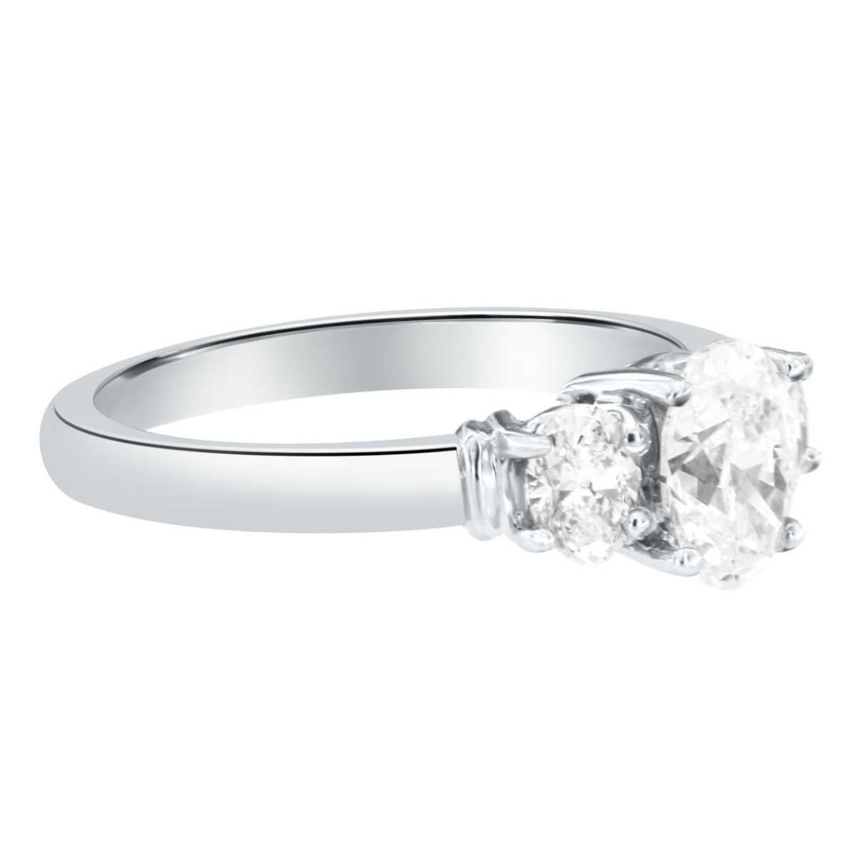 trilogy oval engagement ring