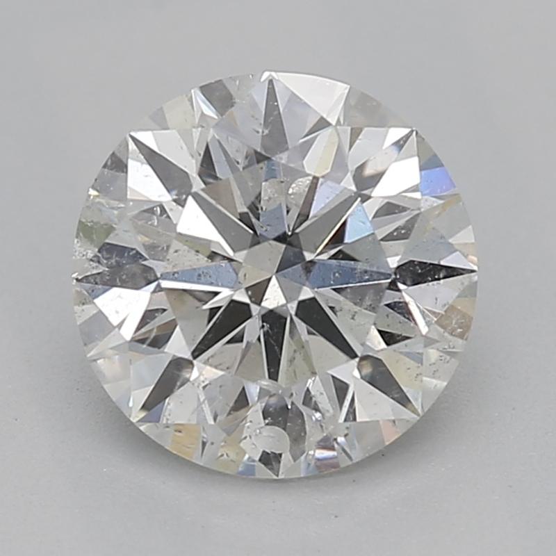 Crafted with meticulous care, this elegant diamond ring features a stunning central round diamond weighing 0.91 , set to captivate with its exceptional sparkle. The diamond is graded G and I1 , ensuring both brilliance and clarity in a perfect