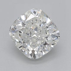 GIA 0.91ct Cushion Square Halo Filigree Flower Pave White Gold Diamond Ring