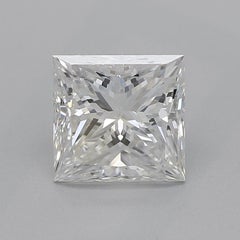 GIA 0.91ct Princess Square Cushion Halo Cathedral  Diamond Ring