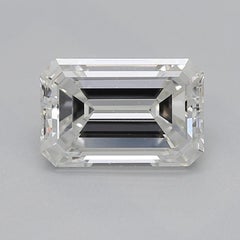 GIA 0.9ct Emerald Princess Channel Solitaire Center White Gold Diamond Ring