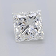 GIA 0,9ct Princess Vintage 3-Stein Herz & Vine 18K Gelbgold Diamantring