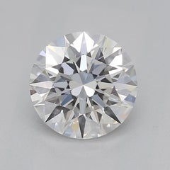 GIA 0.9ct Round Asymmetrical Ribbon Split Shank White Gold Diamond Ring