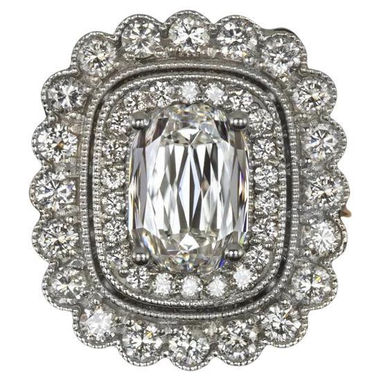 Bague en diamant brillant certifié GIA de 1 carat en vente