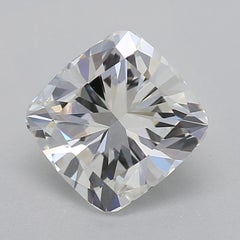 GIA 1 Carat Cushion Vintage Milgrain Channel 18K White Gold Diamond Ring