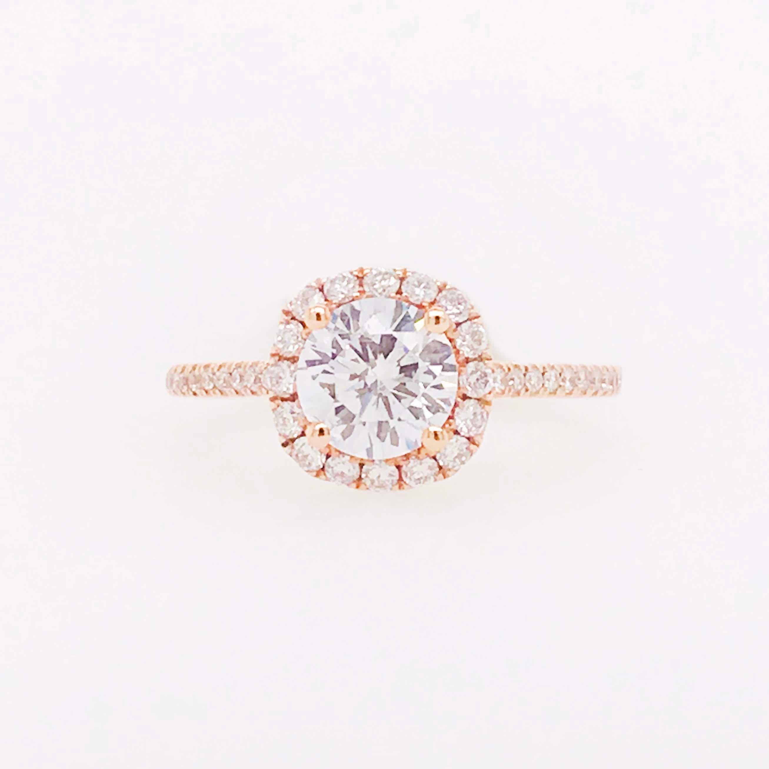 1 carat diamond ring halo