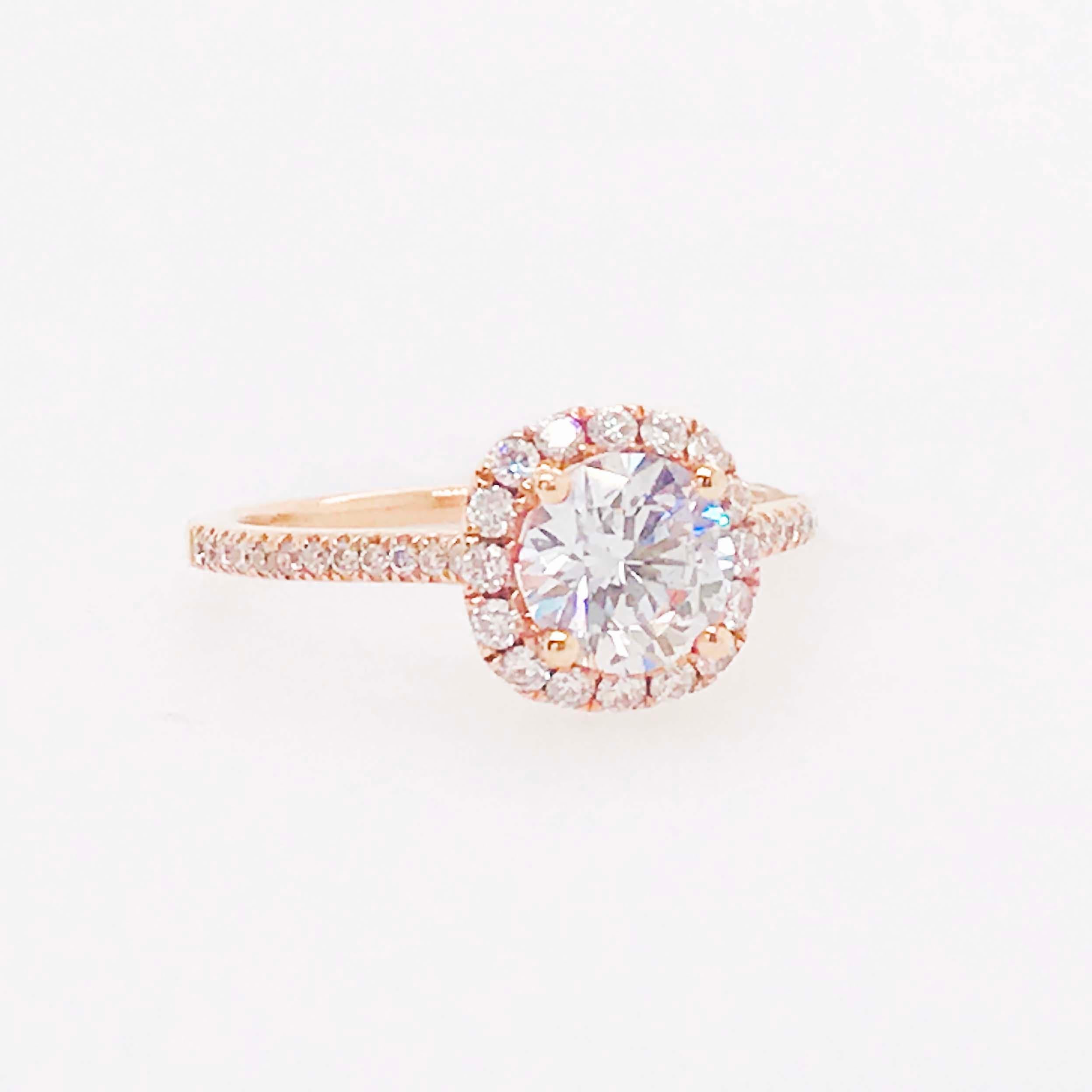 1 carat halo ring