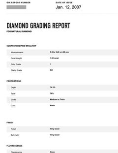 GIA 1.00 carat Princess cut Halo Diamond Ring in 18k White Gold