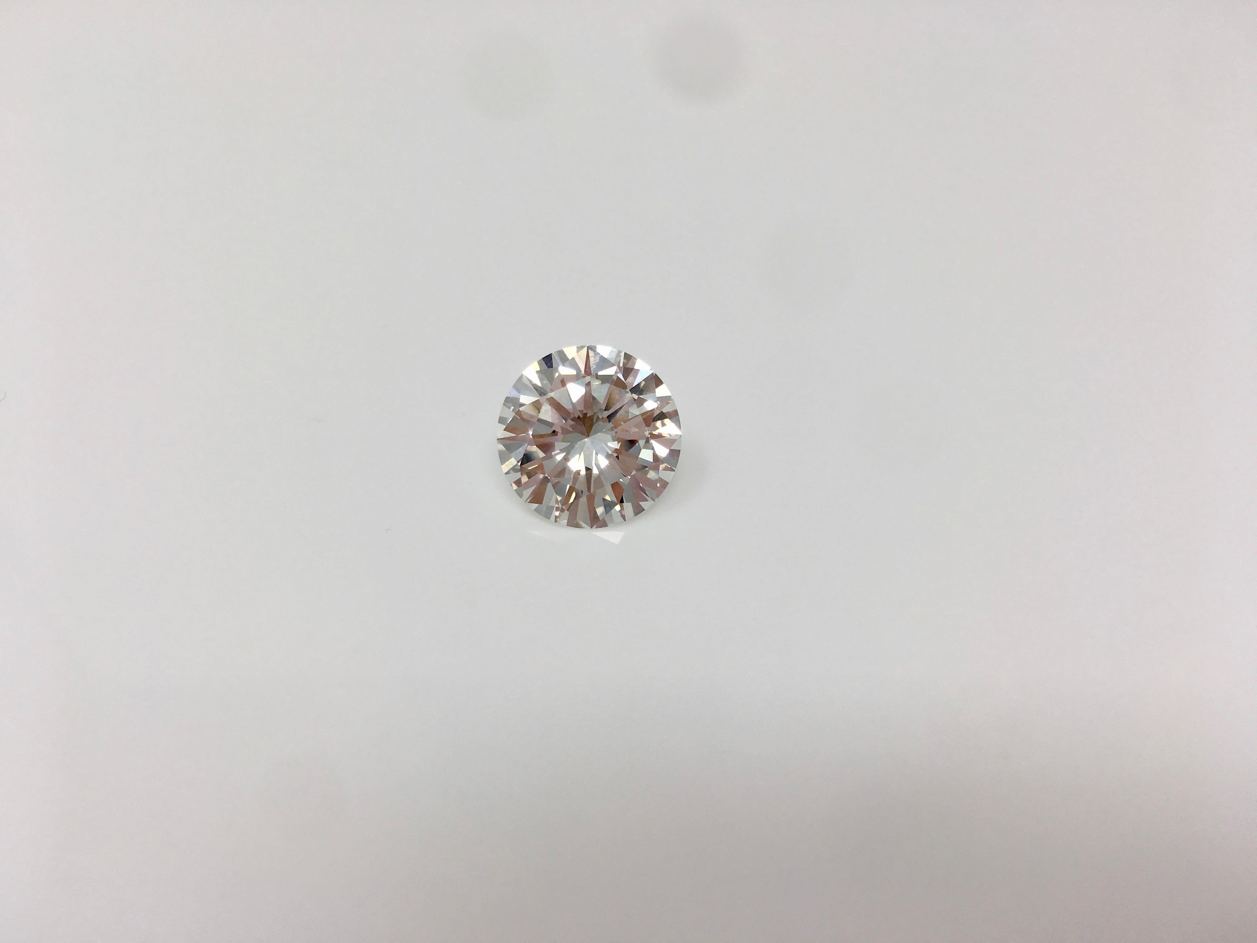 10 Diamants Blancs Ronds Naturels - 2,40 Mm, Couleur D, Pureté VVS2 - Taille Brillant - Poids Total ~0,50 Ct