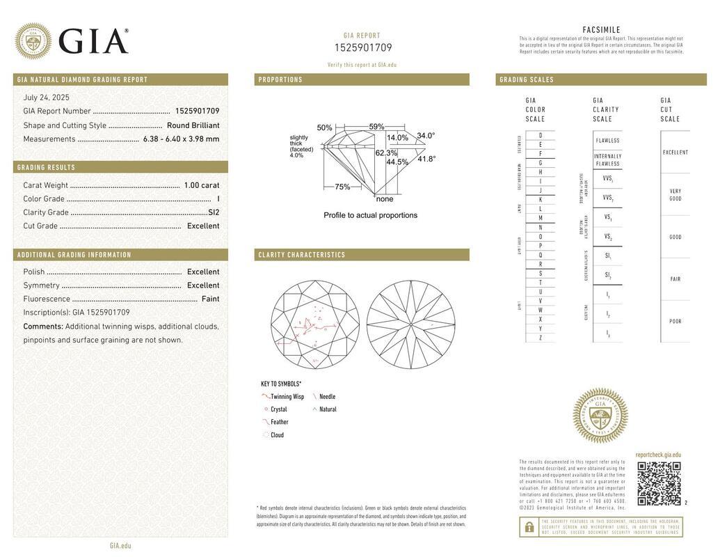 GIA 1,00ct Runde Solitär Doppelkanal Chevron Weißgold Diamantring (Zeitgenössisch) im Angebot