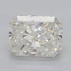 GIA 1.01 Carat Halo Radiant Filigree Split Shank 18K Yellow Gold Diamond Ring