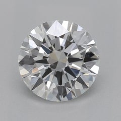 GIA 1.01 Carat Round Icicle Flower Cluster Halo  Diamond Ring