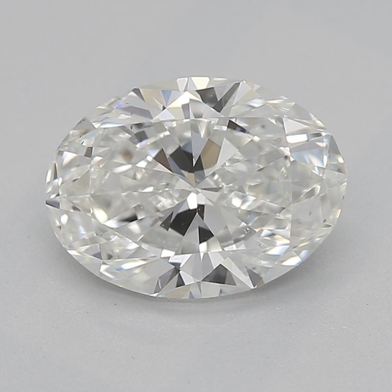 Dieser in New York handgefertigte Diamantring ist ein atemberaubendes Zeugnis für Luxus und Handwerkskunst. Er besticht durch einen ovalen Mittelstein mit einem Gewicht von 1,01 und einem makellosen H und bemerkenswerten VS2. Der Ring ist