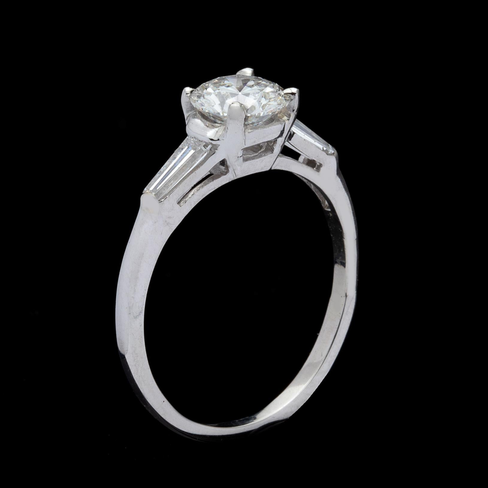 Baguette Cut GIA 1.01 Carat G/VS2 Diamond Engagement Ring