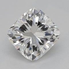 GIA 1,01ct Cushion Vintage 3-Stein Herz & Vine  Diamantring