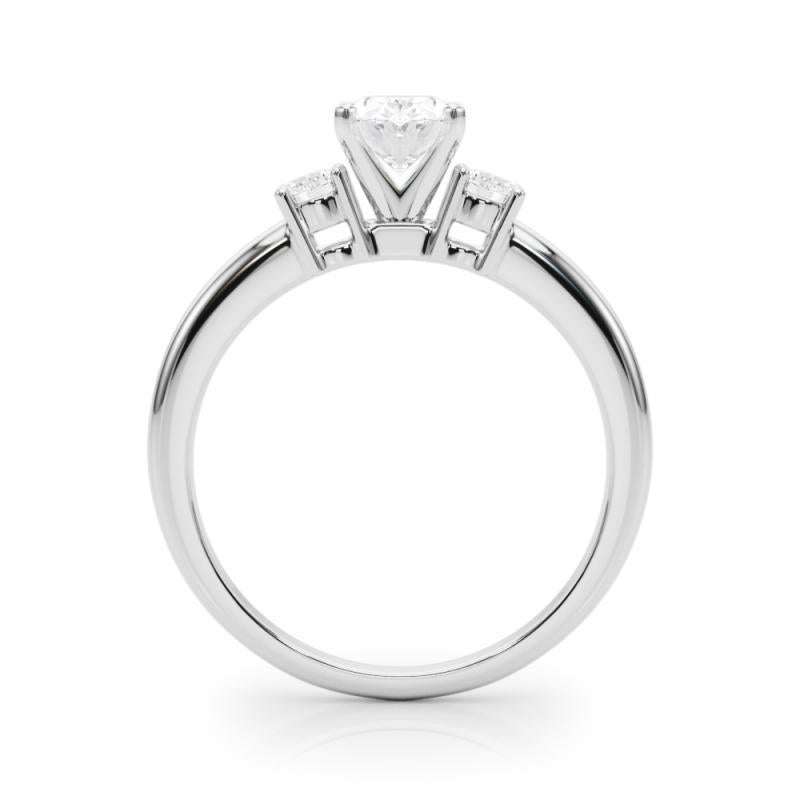 GIA 1,01ct Oval de 3 Piedras Pasado, Presente y Futuro  Anillo de diamantes en Nuevo estado para la venta en New York, NY