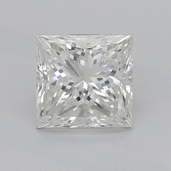 GIA 1.01ct Princess Three-Stone Split Shank Pave 18K Yellow Gold Diamond Ring