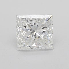 GIA 1.01ct Princess Three-Stone Tapered Baguette 18K Yellow Gold Diamond Ring