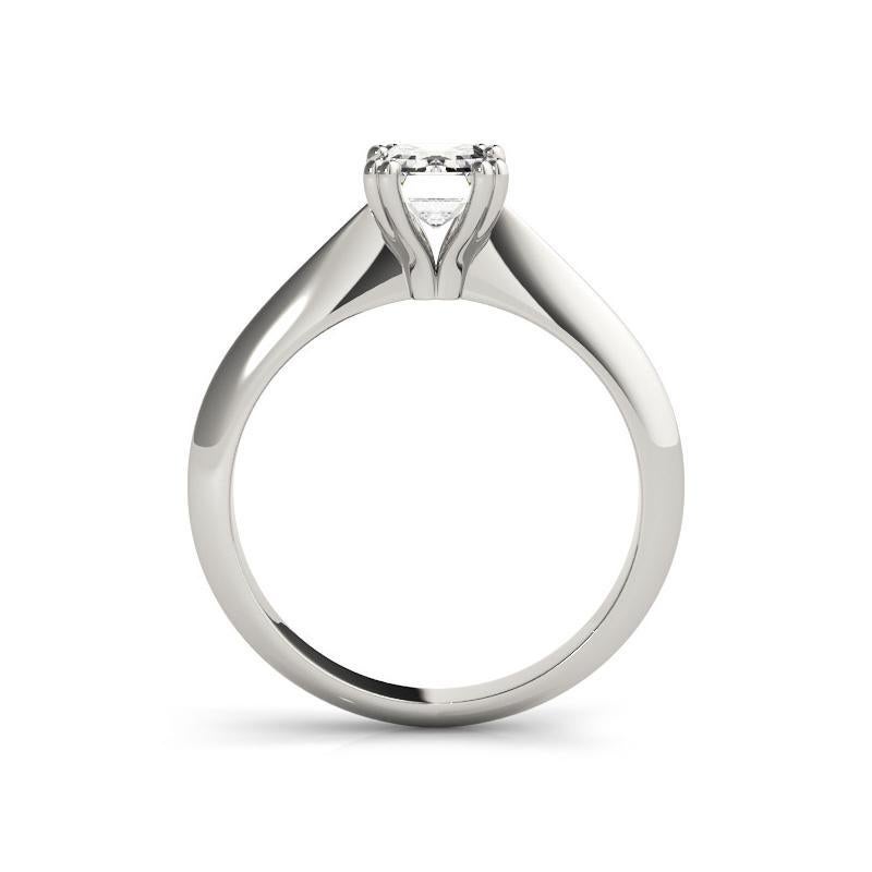 GIA 1,02 Karat Radiant Solitär Tulip Cathedral  Diamantring Damen im Angebot
