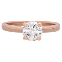 GIA 1.03 Carat F/VS2 Solitaire Rose Gold Ring