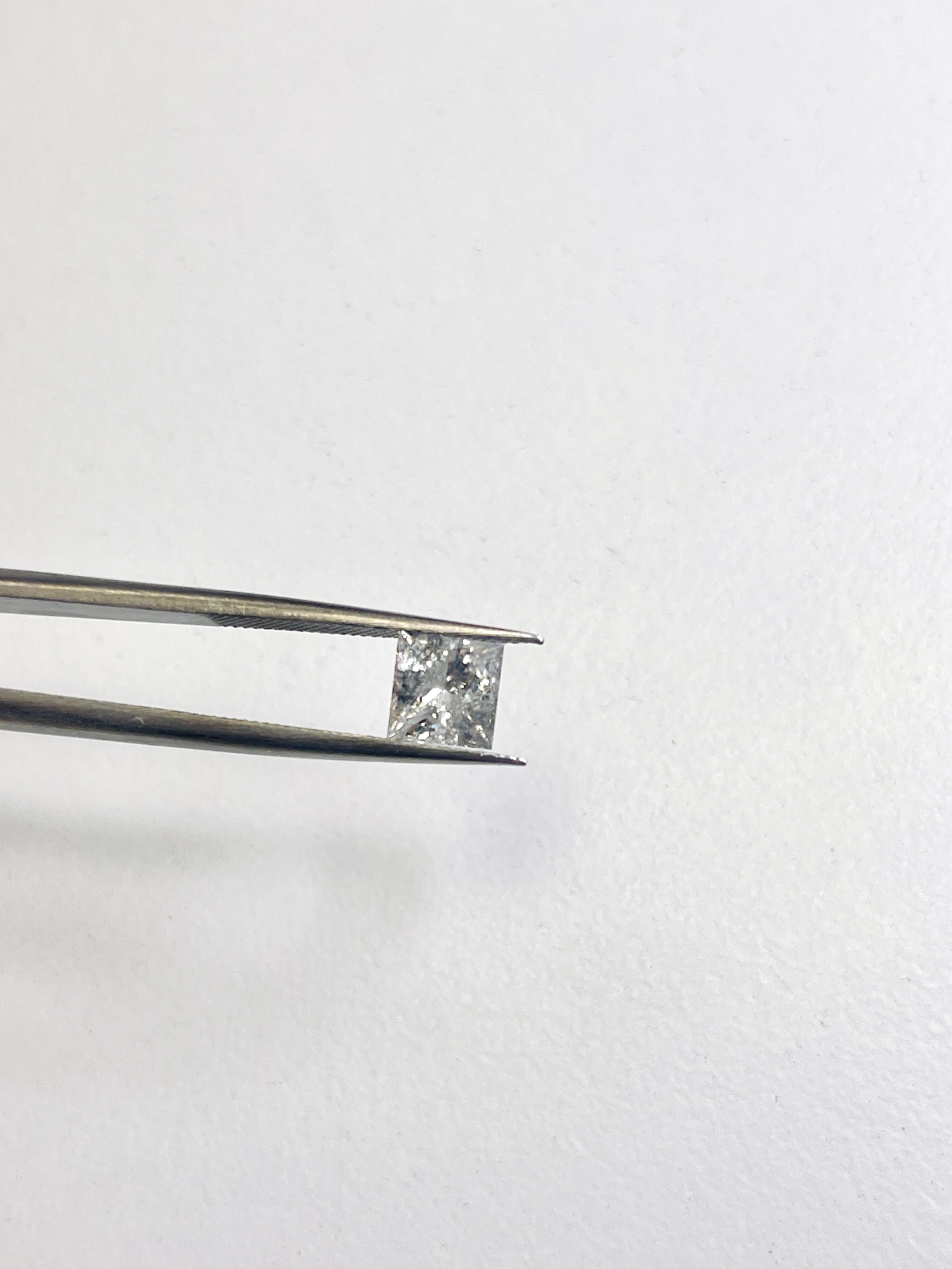 HOLIDAY SALE GIA 1.03 Carat Fancy Light Gray Princess Cut Natural Loose Diamond In New Condition For Sale In Great Neck Plaza, NY