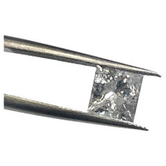 Used GIA 1.03 Carat Fancy Light Gray Princess Cut Natural Loose Diamond