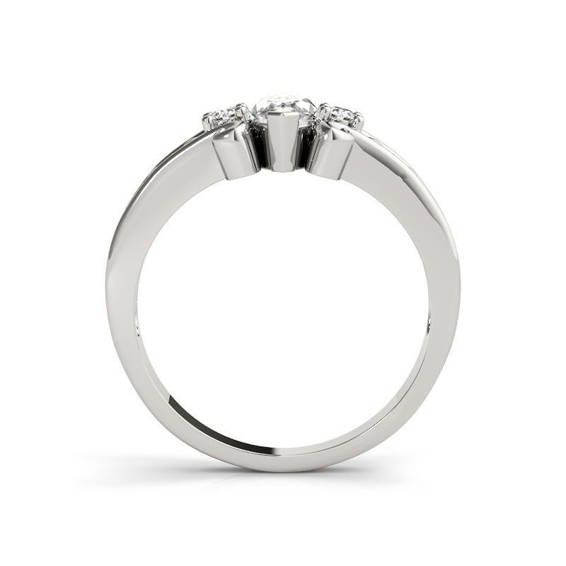 GIA 1.03 Carat Marquise Three-Stone Twisted Rope  Diamond Ring In New Condition For Sale In New York, NY