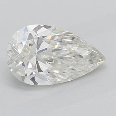 GIA 1.05ct Pear Solitaire with Half Eternity 18K Yellow Gold Diamond Ring