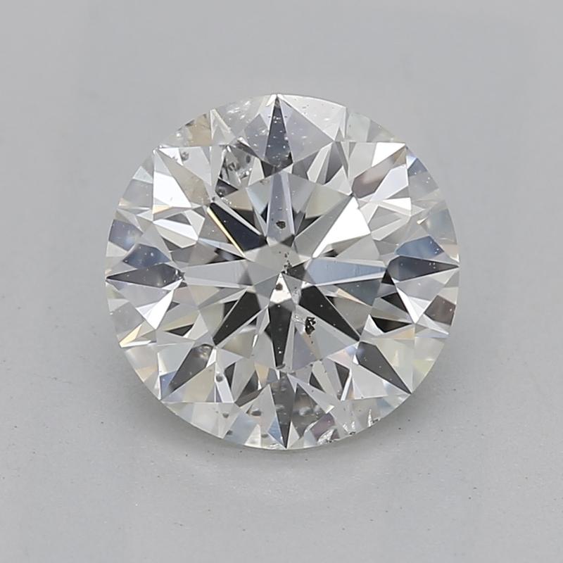 Handcrafted in New York, this stunning diamond ring showcases a captivating round diamond weighing 1.06 , expertly set in lustrous yellow gold. The center stone, classified as I and SI2 , exhibits remarkable brilliance and sparkle, catching the