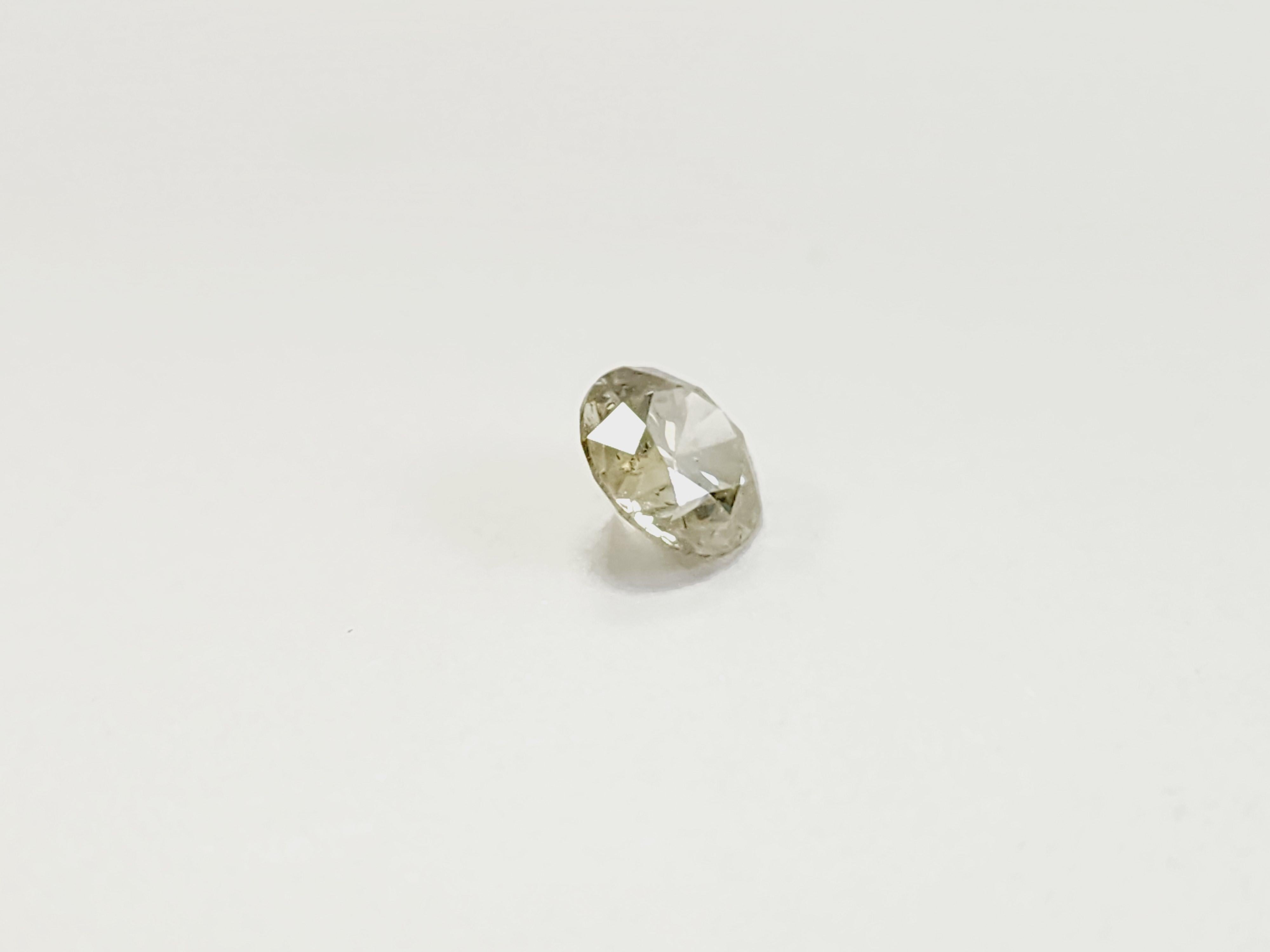 Taille ronde Diamant naturel rond jaune fantaisie de 1,07 carat certifié GIA en vente