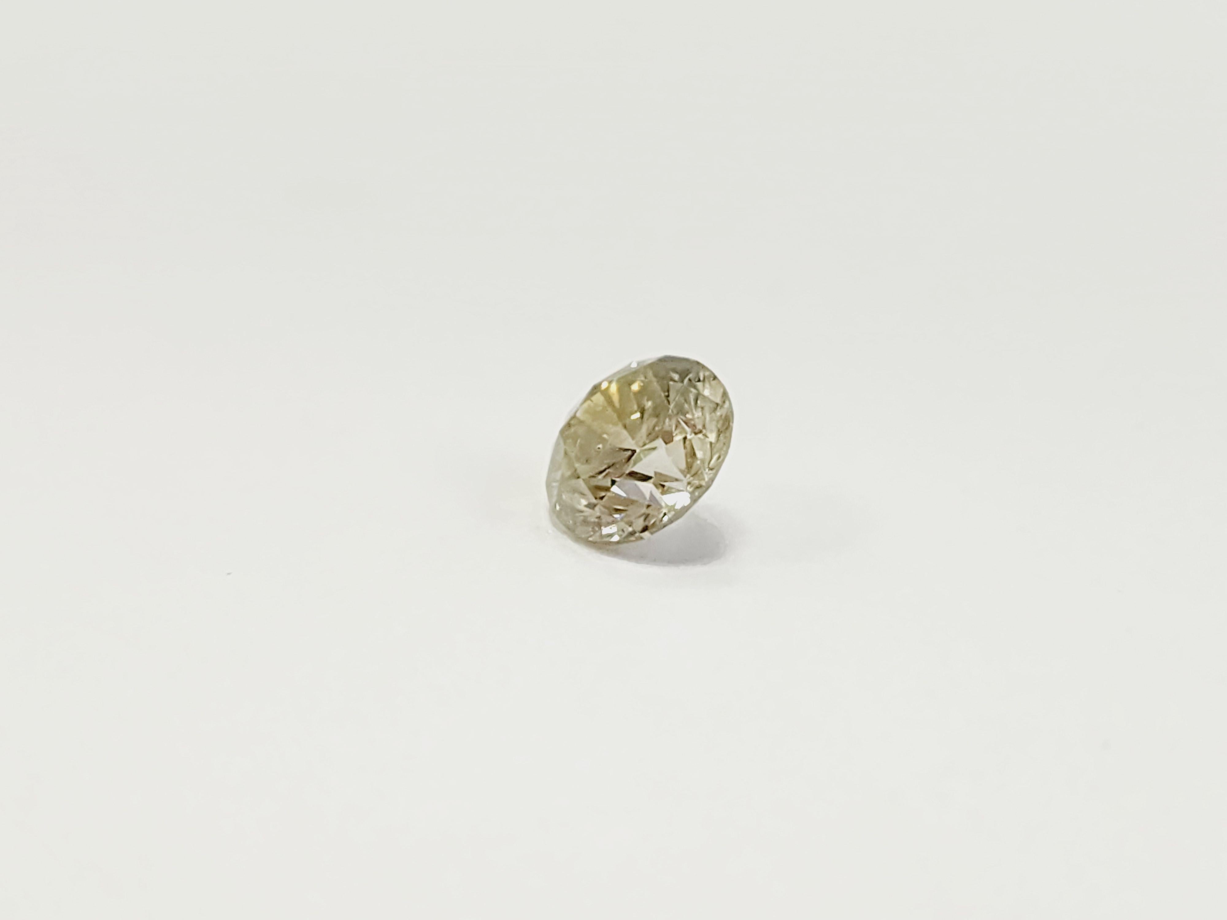 Diamant naturel rond jaune fantaisie de 1,07 carat certifié GIA Neuf - En vente à Great Neck Plaza, NY