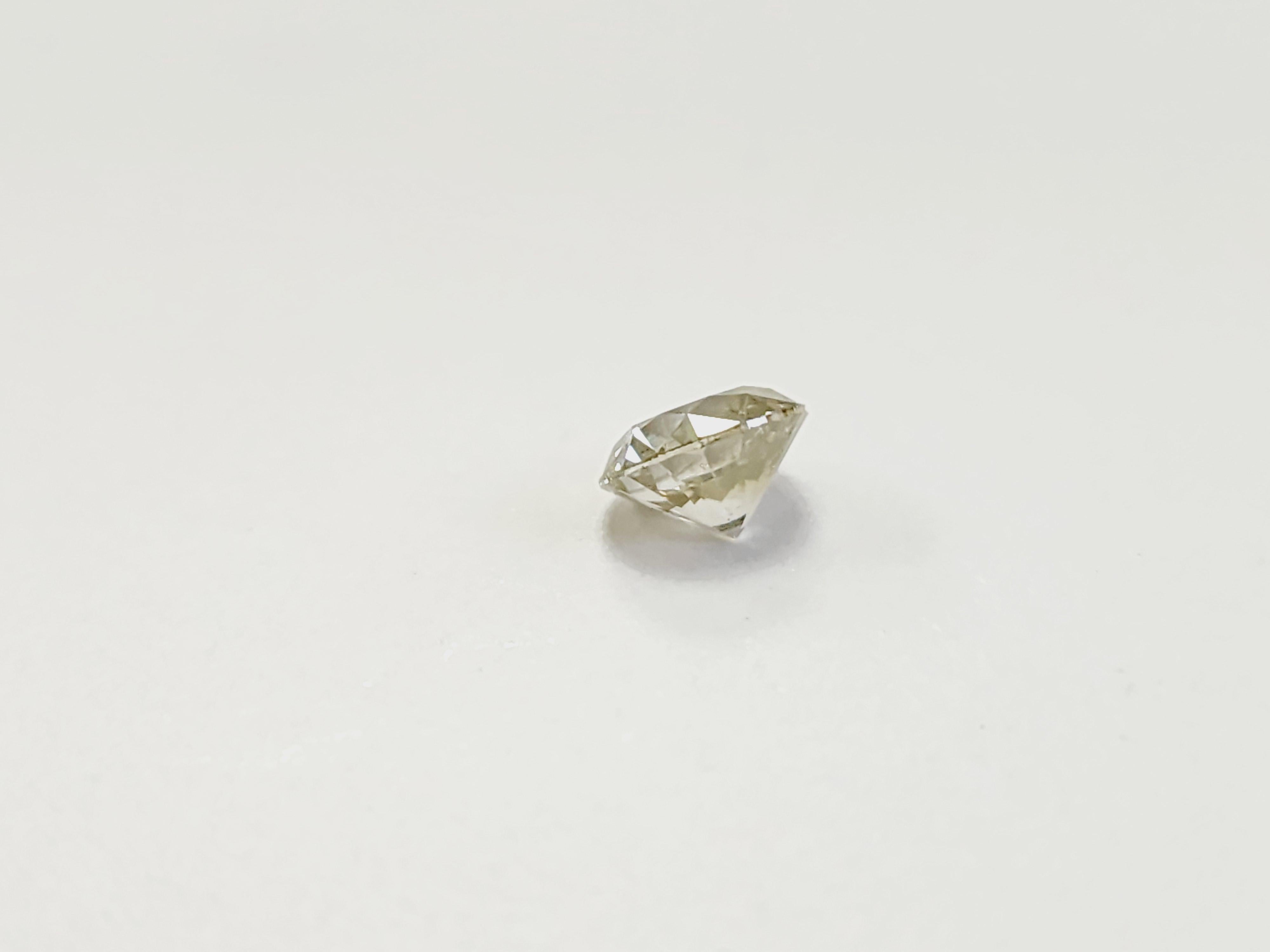 Diamant naturel rond jaune fantaisie de 1,07 carat certifié GIA en vente 1