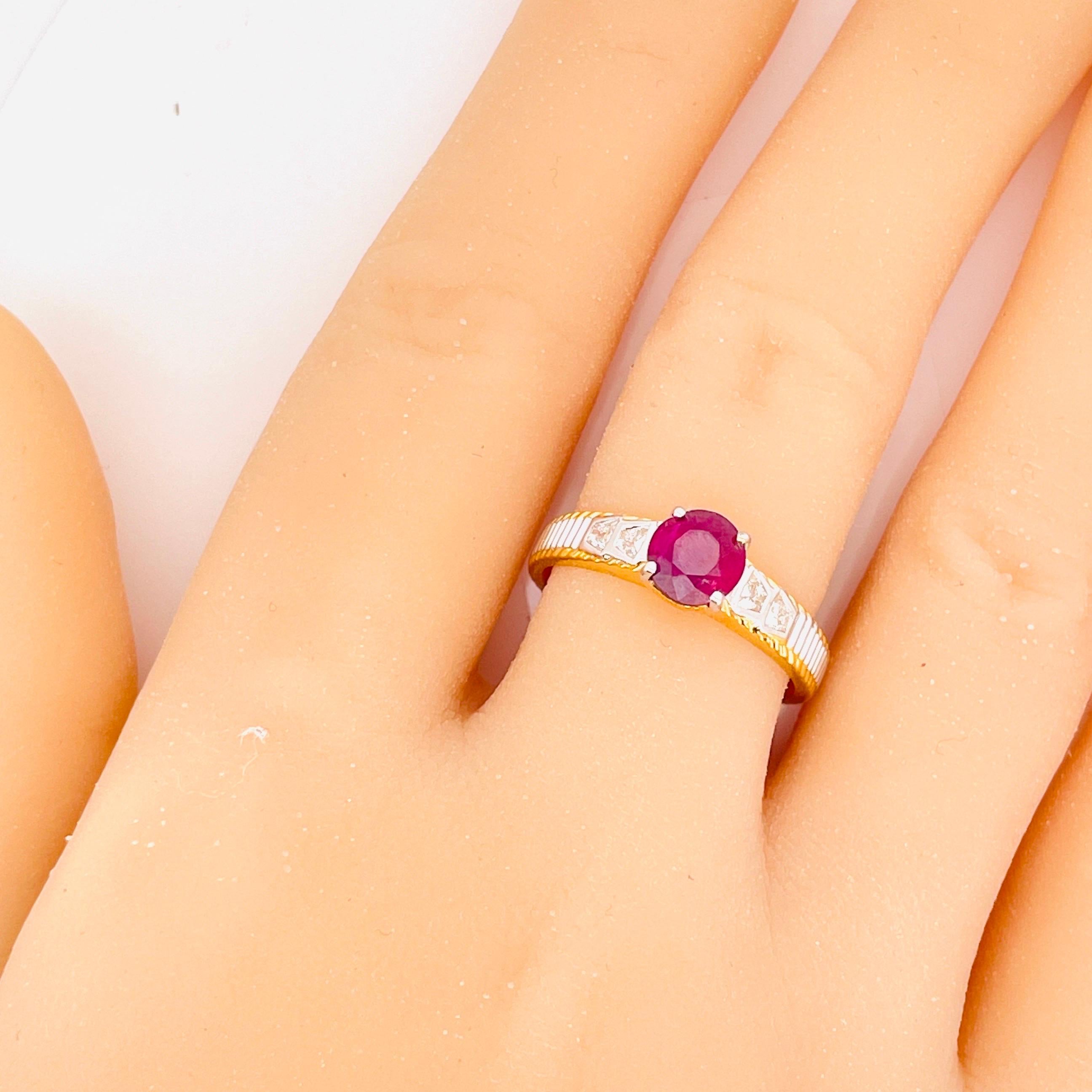 GIA 1.07 Ct Burma ruby unheated pigeon blood color Ring 18K Gold For Sale 10