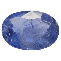 GIA 10.77 Carats Oval Shape Natural Blue Sapphire