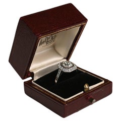 Old European Cut Cluster Ring (GIA Approx. 1.00-Carats), VS1 Clarity, Platinum