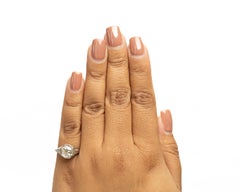 GIA 1.08 Carat Total Weight Art Deco Diamond Platinum Engagement Ring