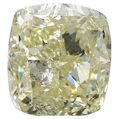 GIA 10ct Cushion Fancy Yellow VS2 Diamond Loose or Set in Solitaire Ring