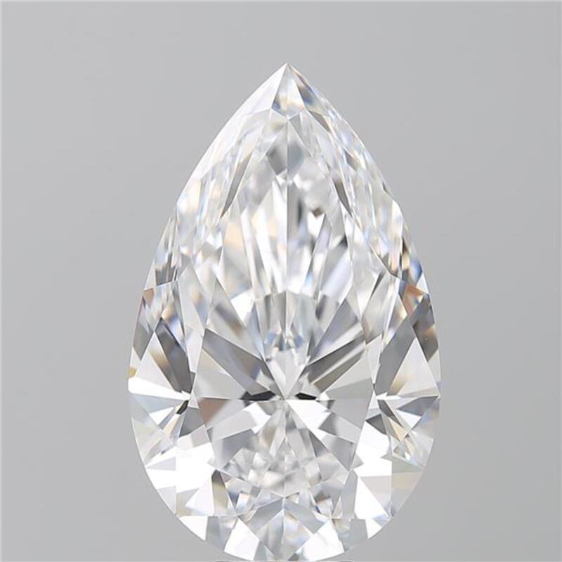 A magnificent diamond ring featuring a stunning pear center stone, weighing an impressive 11.01 and boasting a flawless D and VVS1. This exquisite piece is expertly crafted from white gold , offering a warm and radiant glow that enhances the