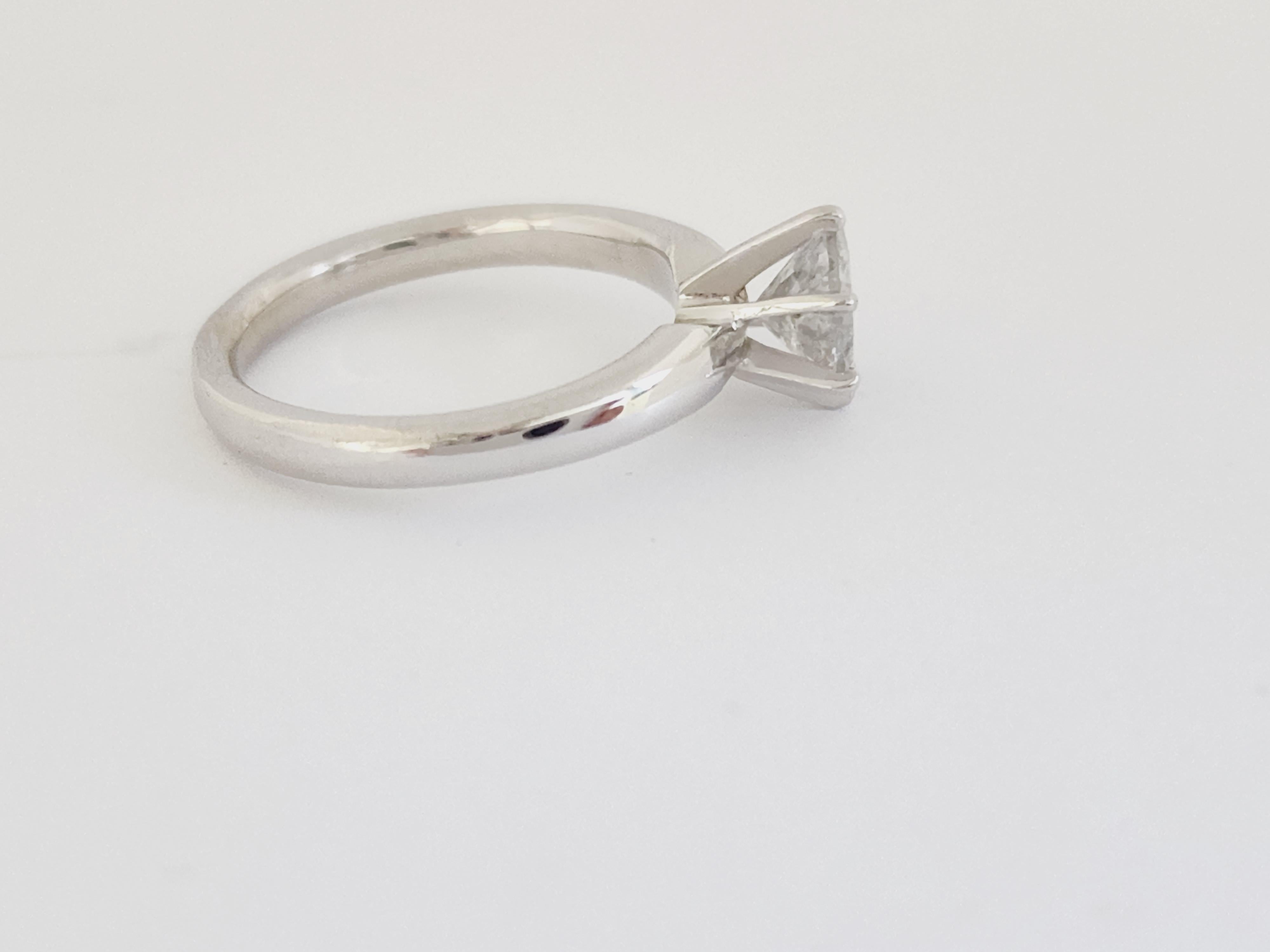Natural GIA 1.11 Carat Gray Round Diamond Ring 14 Karat White Gold. Set on 6-prong 14K white gold ring.
Ring size: 6.5
Treated Clarity