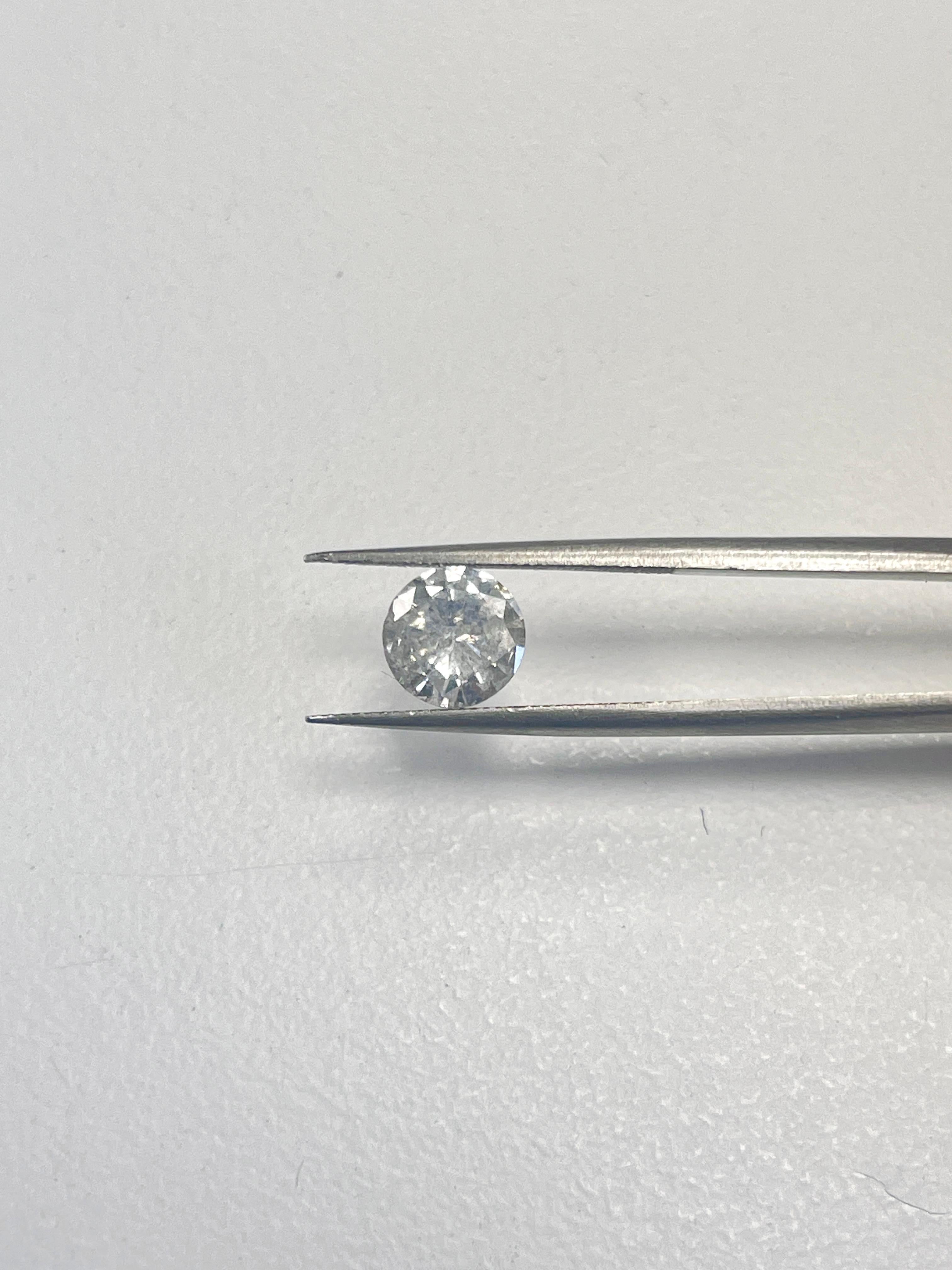 Women's or Men's GIA 1.11 Carat Natural Gray Round Loose Diamond