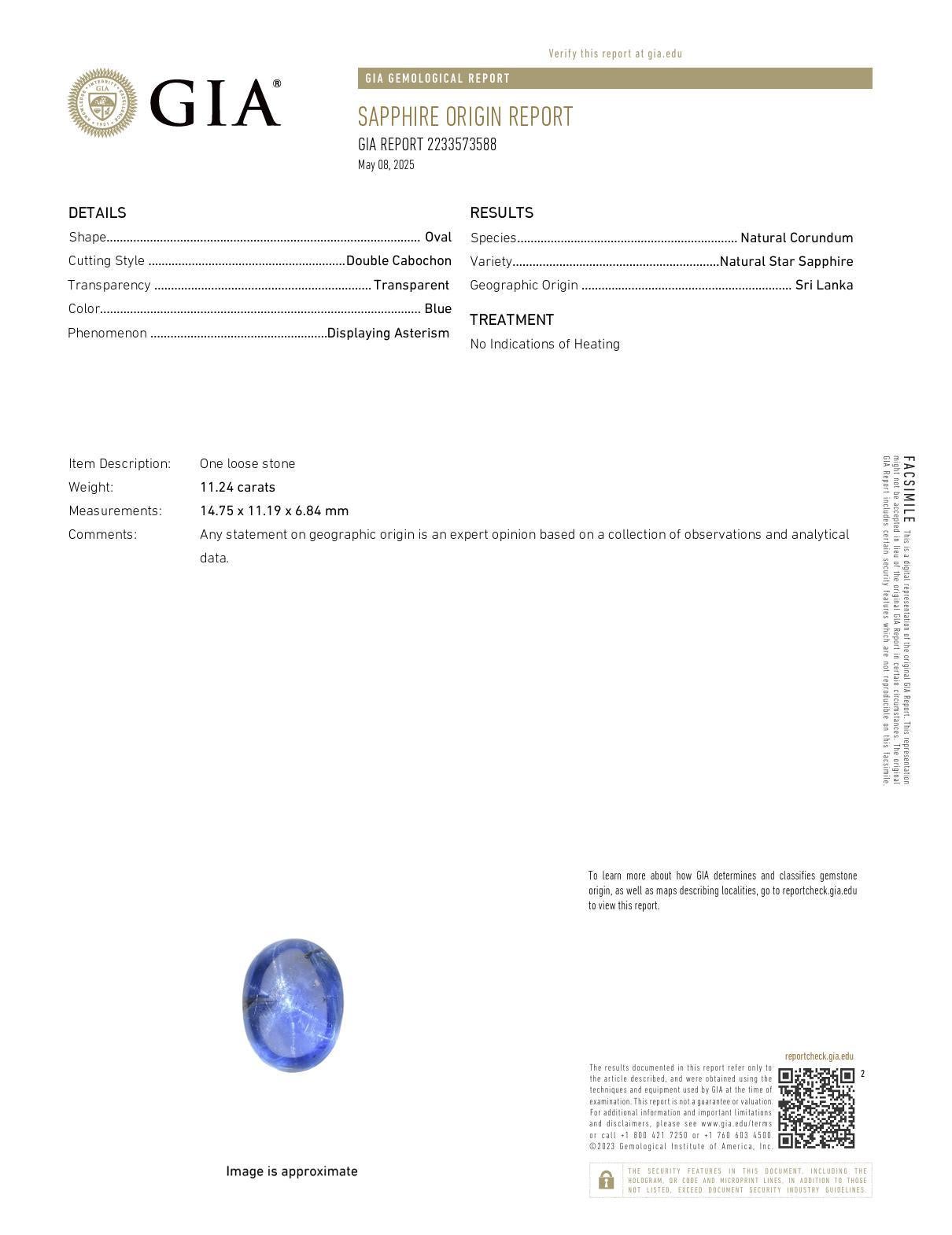 GIA 11,24 carats Ceylon no heat cabochon cut saphir diamant bague platine Pour femmes en vente