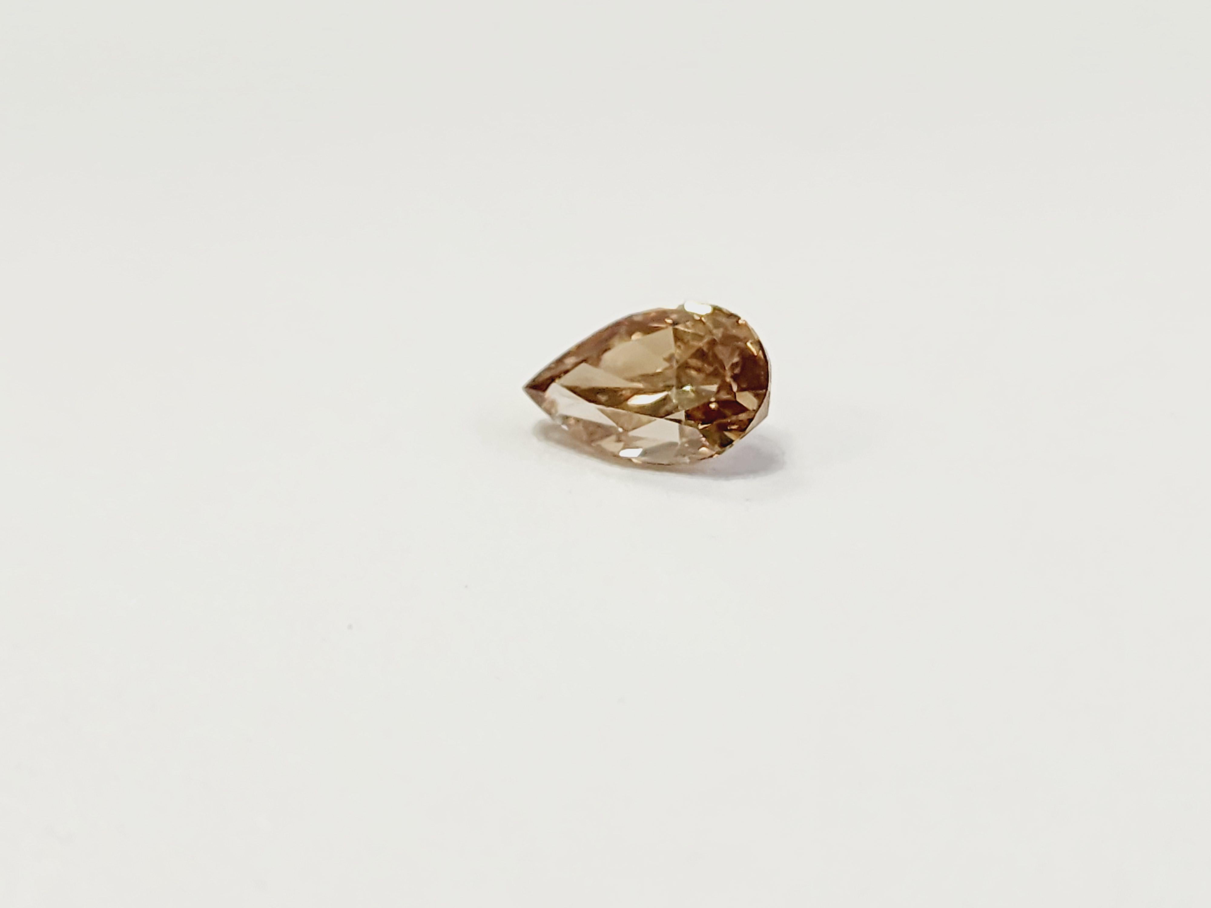 CLOSE OUT GIA 1.14 Carat Pear Shape Fancy Brown Natural Diamond 5