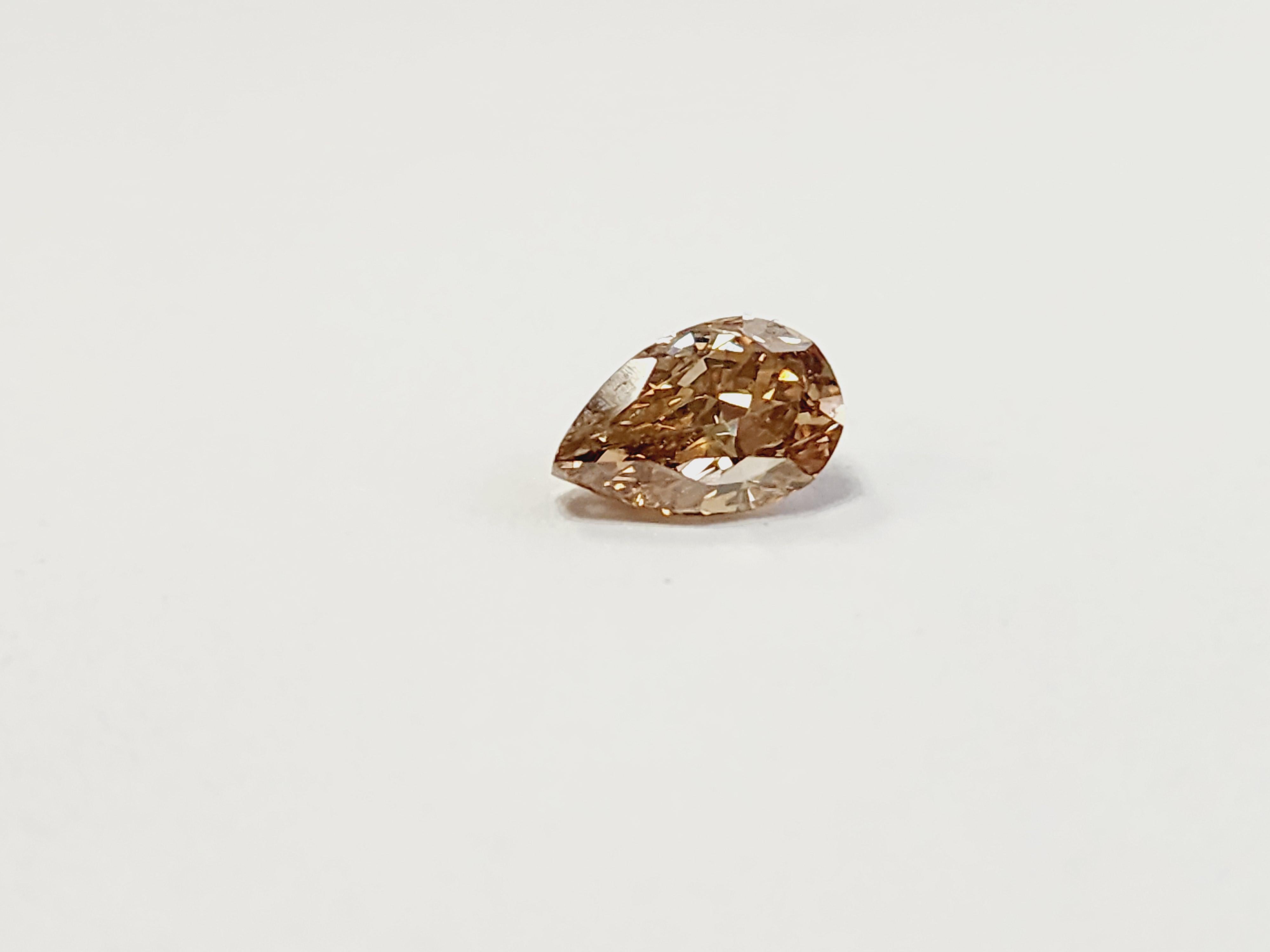 GIA 1.14 Carat Pear Shape Fancy Orange-Brown Natural Diamond
SI2
