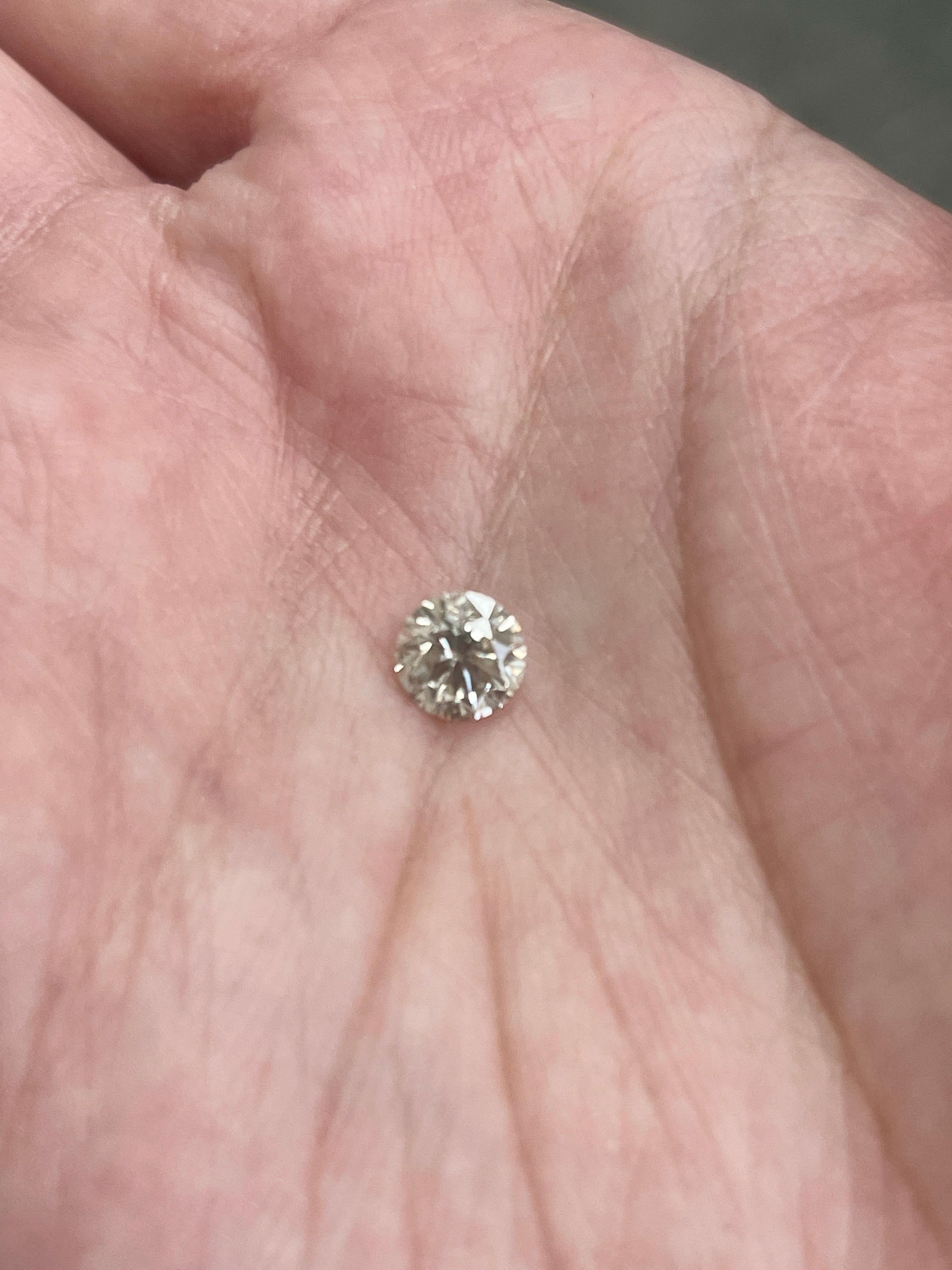 GIA 1,17 quilates Diamante natural talla redonda suelto Corte redondo