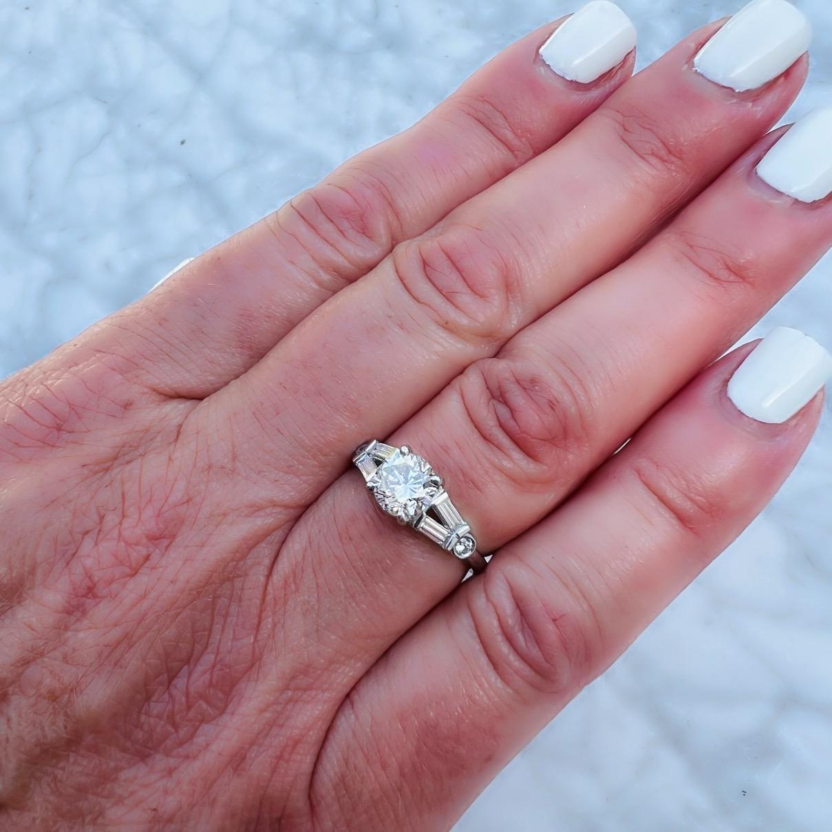 Bague de fiançailles en platine avec diamant GIA 1,17ct Neuf - En vente à San Francisco, CA